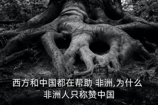 西方和中國(guó)都在幫助 非洲,為什么 非洲人只稱贊中國(guó)