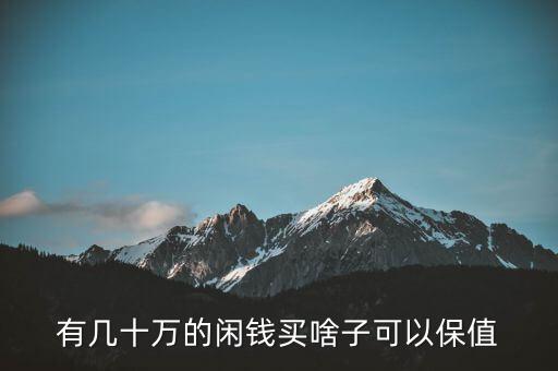 閑錢買什么最保值，手頭有點(diǎn)閑錢想買點(diǎn)有收藏價值的東西有什么好的東西