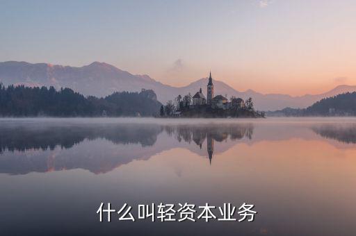 什么叫輕資本業(yè)務(wù)