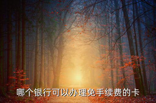 什么銀行的卡不用工本費，哪種銀行卡辦理時不需要工本費和年費