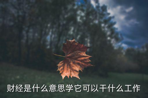 財(cái)經(jīng)是學(xué)什么的，財(cái)經(jīng)大學(xué)是學(xué)什么的