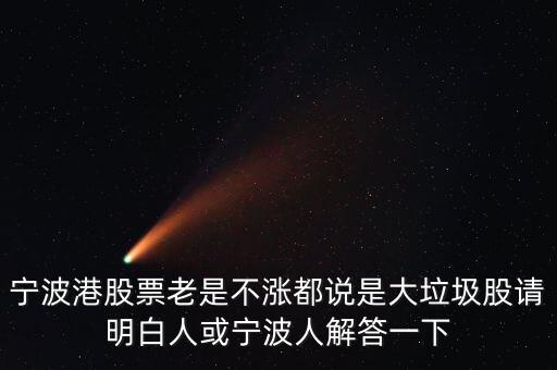 寧波港為什么一直停牌，寧波港股票老是不漲都說是大垃圾股請(qǐng)明白人或?qū)幉ㄈ私獯鹨幌?/></a></span><span id=