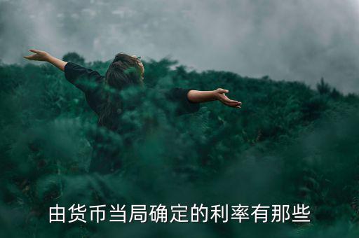 由貨幣當局確定的利率有那些