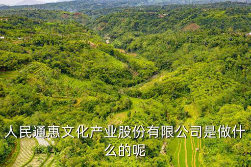 人民惠通干什么的，人民通惠文化產業(yè)股份有限公司是做什么的呢