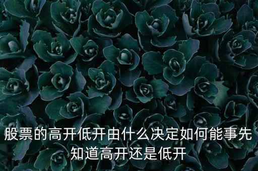 股指的高低由什么決定，股票指數(shù)與股票價(jià)格的關(guān)系