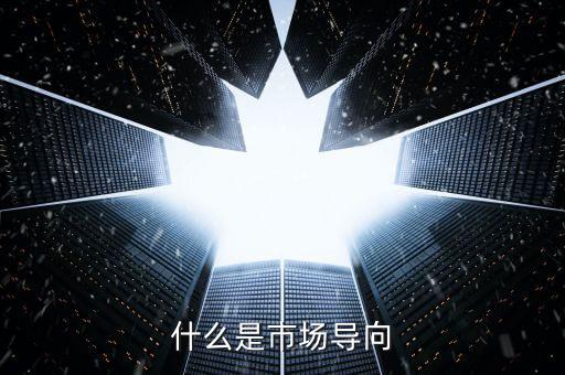 什么叫市場導向機制，什么是市場導向