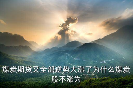 為什么煤炭股，煤炭期貨又全部逆勢(shì)大漲了為什么煤炭股不漲為
