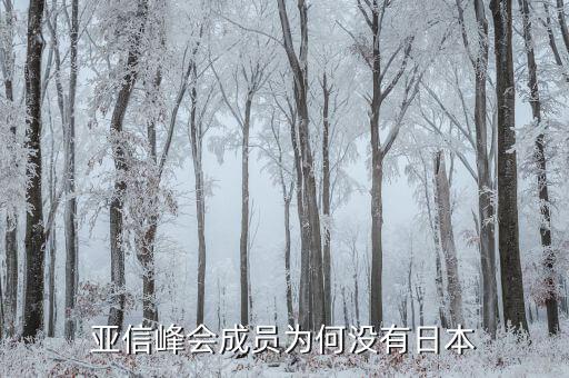 亞信峰會(huì)成員為何沒有日本