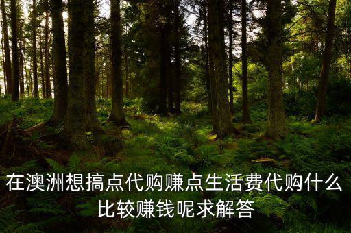 國(guó)外代購(gòu)什么利潤(rùn)大，代購(gòu)什么產(chǎn)品最賺錢(qián)