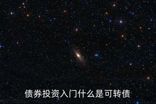 債券投資入門什么是可轉債