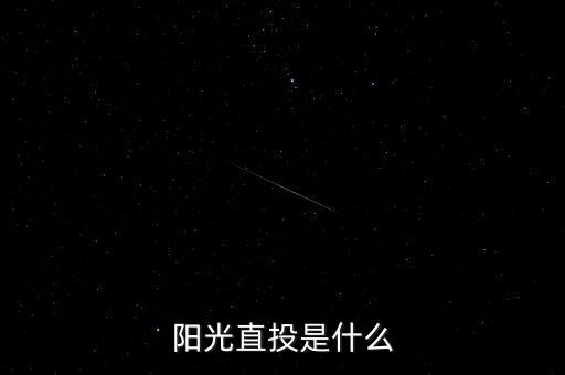 什么是陽光直投，陽光直投是什么