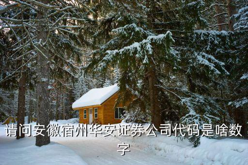 華安證券什么時間上市，請問安徽宿州華安證券公司代碼是啥數(shù)字