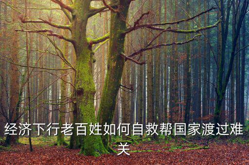 中國為什么經(jīng)濟(jì)下行老百姓怎么辦，經(jīng)濟(jì)下行老百姓如何自救幫國家渡過難關(guān)