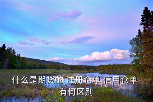 倉(cāng)單量是什么，什么是期貨的 注冊(cè)倉(cāng)單 信用倉(cāng)單 有何區(qū)別