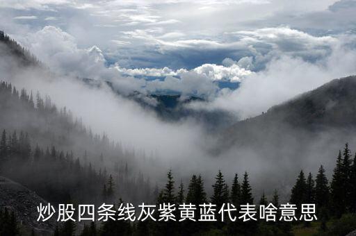 銀河證券黃藍線什么意思，您好股市紅線黃線藍線各是什么意思