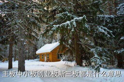 創(chuàng)小板是什么意思，主板中小板 創(chuàng)業(yè)板分別是什么意思