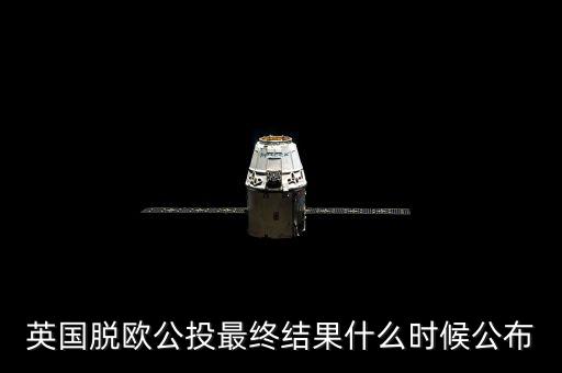 英國脫歐公投最終結(jié)果什么時候公布