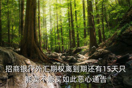 為什么不能購買招商銀行期權(quán)，招商銀行外匯期權(quán)怎么了獲利200點還賠錢