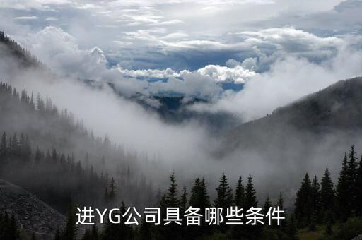 進信托公司有什么要求，進YG公司具備哪些條件