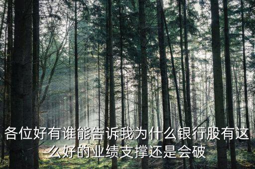 銀行股為什么破凈，為什么銀行股有這么好的業(yè)績支撐凈資產(chǎn)收益率又這么高還是會(huì)