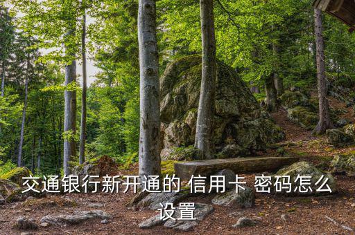 交通銀行新開(kāi)通的 信用卡 密碼怎么設(shè)置