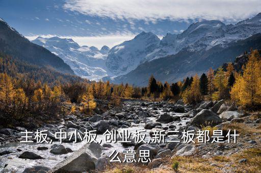 中小板中怎么看出是否民營,中小板、創(chuàng)業(yè)板、主板是什么意思?