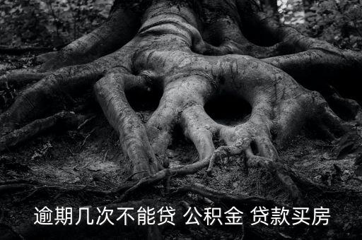  逾期幾次不能貸 公積金 貸款買(mǎi)房