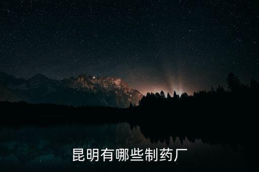 昆藥全資子公司都有什么，昆明有哪些制藥廠(chǎng)