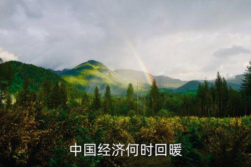 中國經(jīng)濟(jì)何時(shí)回暖