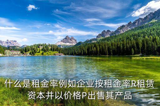 什么是租息率，什么是租金率例如企業(yè)按租金率R租賃資本并以價(jià)格P出售其產(chǎn)品