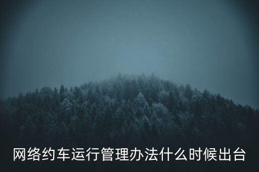出租車改革什么時候公布，國家對出租車有什么政策改革方案