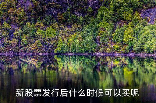 上市股票什么時候買，股票什么時候買