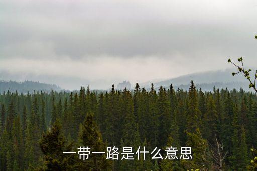 一帶一路指什么，一帶一路指什么意思