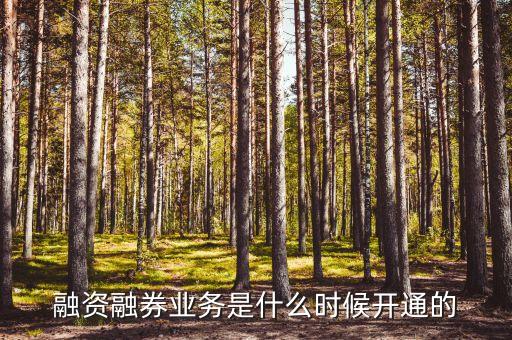 融資融券業(yè)務(wù)什么時(shí)候開始的，融資融券什么時(shí)候開始