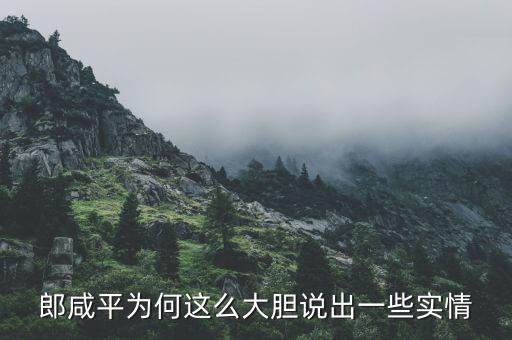 我為什么要回應郎咸平，郎咸平為何這么大膽說出一些實情