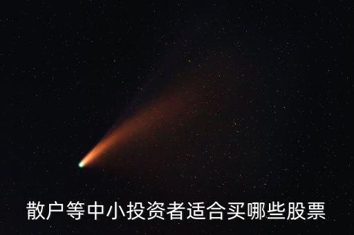 散戶等中小投資者適合買(mǎi)哪些股票