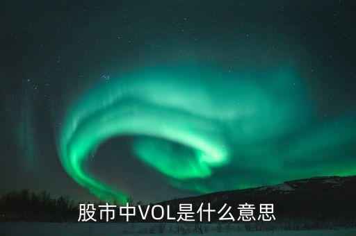 股票vol什么意思，vol股市中代表什么