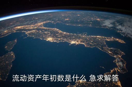 流動資產(chǎn)的年初數(shù)是什么意思，流動資產(chǎn)年初數(shù)是什么 急求解答