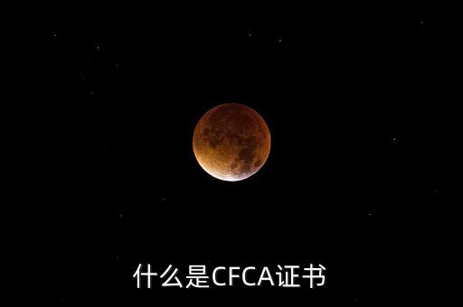 cfca證書(shū)有什么用，在辦理網(wǎng)上銀行的時(shí)候提到過(guò)CFCA 根證書(shū)請(qǐng)問(wèn)這個(gè)證書(shū)是