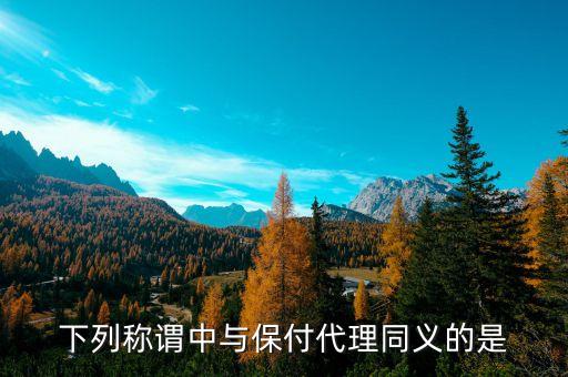 保付代理是什么，保付代理是長(zhǎng)期融資主要適用于資本型貨物貿(mào)易的融資需求