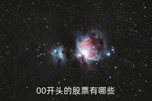 00打頭的是什么股票，00開頭的是什么股票