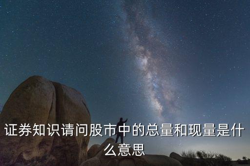 股票中總量是什么意思，股票總量是什么意思