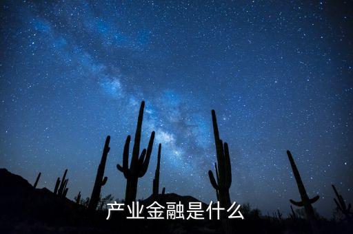 產(chǎn)業(yè)金融是什么，產(chǎn)業(yè)金融是什么