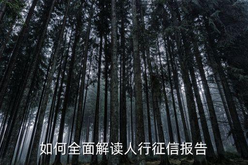 人行報(bào)告是什么意思，人民銀行的征信報(bào)告有什么作用和意義