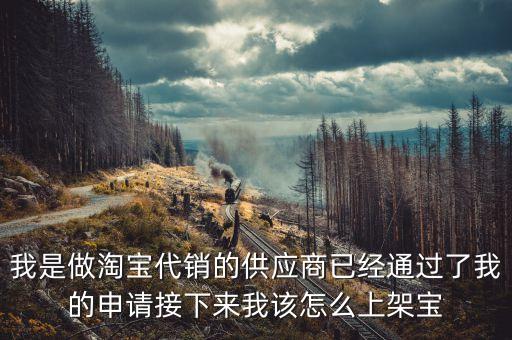 我是做淘寶代銷的供應(yīng)商已經(jīng)通過了我的申請(qǐng)接下來我該怎么上架寶
