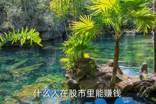 股市中什么人能賺到錢，目前在股市上賺錢的是些什么人