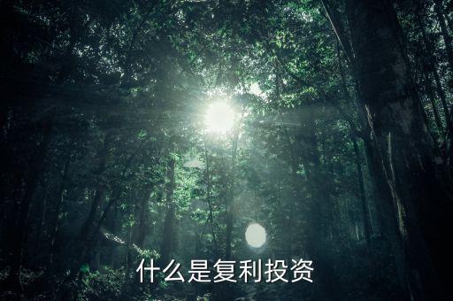 復(fù)利投資是什么意思，什么叫復(fù)利投資方式