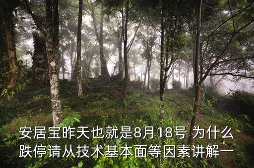 安居寶為什么虧損，安居寶昨天也就是8月18號(hào) 為什么跌停請(qǐng)從技術(shù)基本面等因素講解一