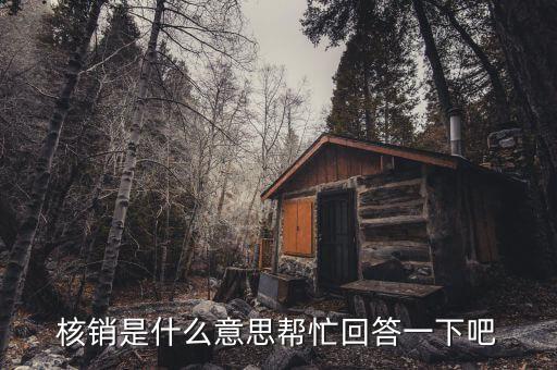 什么是不良資產(chǎn)核銷，核銷是什么意思
