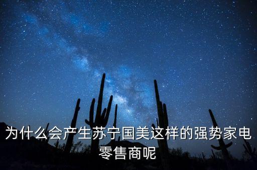 蘇寧為什么銷售額2000多億，為什么會(huì)產(chǎn)生蘇寧國美這樣的強(qiáng)勢(shì)家電零售商呢